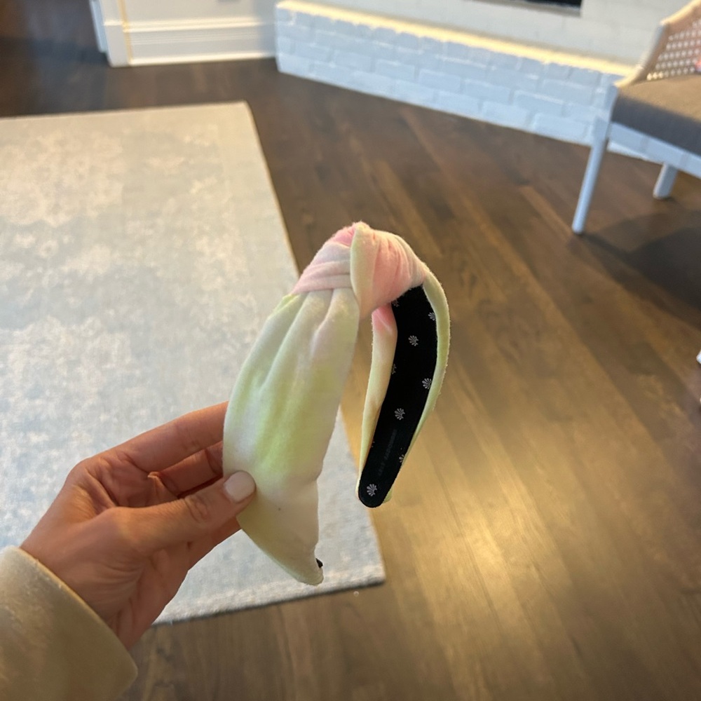 LELE SADOUGHI tie dye headband pink and green